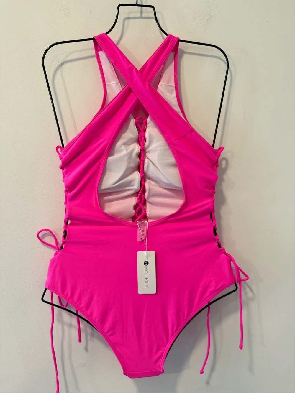 Holipick Neon Pink One Piece Size M NWT #Lux-Swim-C
